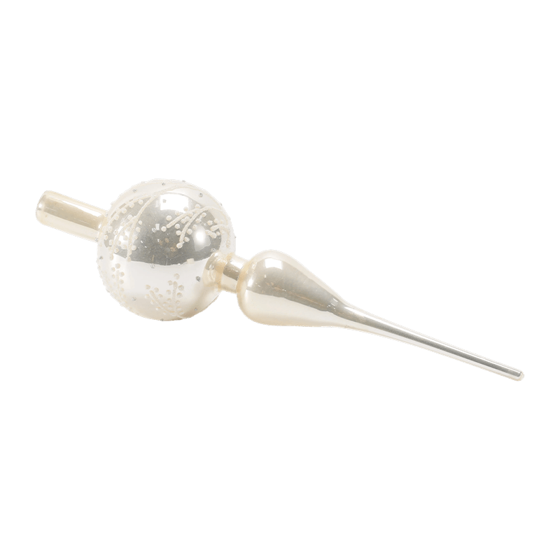 غطاء شجرة عيد الميلاد الزجاجي المنفوخ يدويًا